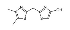 4-Thiazolol, 2-[(4,5-dimethyl-2-thiazolyl)methyl]结构式