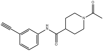 1-acetyl-n-(3-ethynylphenyl)-4-piperidinecarboxamide图片