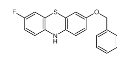 3-fluoro-7-phenylmethoxy-10H-phenothiazine结构式