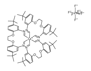 (Cr(1,2-bis(4-tert-butyl-2-isocyanophenoxy)ethane)3)PF6 Structure