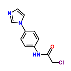 2-CHLORO-N-(4-IMIDAZOL-1-YL-PHENYL)-ACETAMIDE结构式