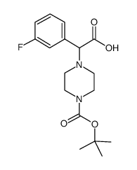 2-(4-BOC-PIPERAZINYL)-2-(3-FLUORO-PHENYL)ACETIC ACID structure