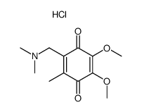 2,3-dimethoxy-5-methyl-6-dimethylaminomethyl-1,4-benzoquinone hydrochloride Structure