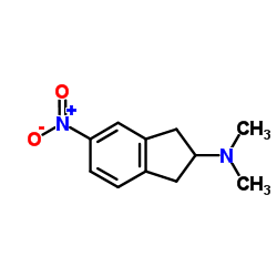 N,N-Dimethyl-5-nitro-2-indanamine Structure