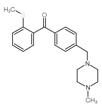 4'-(4-METHYLPIPERAZINOMETHYL)-2-THIOMETHYLBENZOPHENONE picture