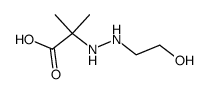 Propionic acid, 2-[2-(2-hydroxyethyl)hydrazino]-2-methyl- (7CI)结构式