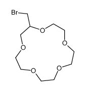 2-(bromomethyl)-1,4,7,10,13-pentaoxacyclopentadecane结构式