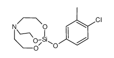 1-(3-methyl-4-chlorophenoxy)silatrane结构式