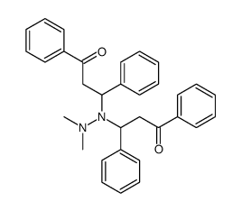 3-[dimethylamino-(3-oxo-1,3-diphenylpropyl)amino]-1,3-diphenylpropan-1-one Structure