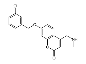 7-[(3-Chlorobenzyl)oxy]-4-[(methylamino)methyl]-2H-chromen-2-one Structure