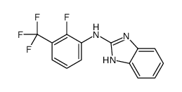 N-[2-fluoro-3-(trifluoromethyl)phenyl]-1H-benzimidazol-2-amine Structure