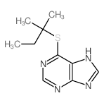 9H-Purine,6-[(1,1-dimethylpropyl)thio]- Structure