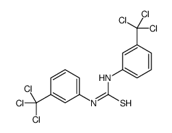 1,3-bis[3-(trichloromethyl)phenyl]thiourea Structure