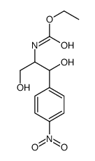 ethyl N-[1,3-dihydroxy-1-(4-nitrophenyl)propan-2-yl]carbamate结构式