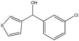 (3-chlorophenyl)(thiophen-3-yl)methanol Structure