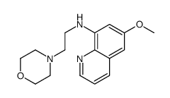 6-methoxy-N-(2-morpholin-4-ylethyl)quinolin-8-amine Structure