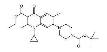 ETHYL 7-(4-(TERT-BUTOXYCARBONYL)PIPERAZIN-1-YL)-1-CYCLOPROPYL-6-FLUORO-2-METHYL-4-OXO-1,4-DIHYDROQUINOLINE-3-CARBOXYLATE Structure