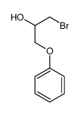 1-bromo-3-phenoxypropan-2-ol结构式