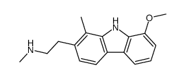 2-(2-(methylamino)ethyl)-8-methoxy-1-methyl-9H-carbazole Structure