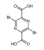 3,6-dibromopyrazine-2,5-dicarboxylic acid结构式