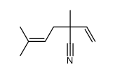 2,5-dimethyl-2-vinyl-4-hexene nitrile Structure