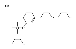 trimethyl-(3-tributylstannylcyclohexen-1-yl)oxysilane结构式