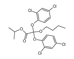 Butyloxy-bis-(2,4-dichlor-phenoxy)-essigsaeure-isopropylester结构式