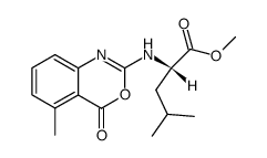 N-(5-methyl-4-oxo-4H-3,1-benzoxazin-2-yl)-L-leucine methyl ester Structure