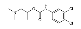 (3,4-Dichloro-phenyl)-carbamic acid 2-dimethylamino-1-methyl-ethyl ester结构式