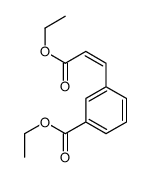 ethyl 3-(3-ethoxy-3-oxoprop-1-enyl)benzoate结构式