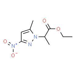 2-(5-METHYL-3-NITRO-PYRAZOL-1-YL)-PROPIONIC ACID ETHYL ESTER Structure