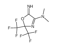 4-(dimethylamino)-2,5-dihydro-5-imino-2,2-bis(trifluoromethyl)oxazole Structure