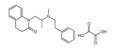 2-hydroxy-2-oxoacetate,methyl-[1-(2-oxo-3,4-dihydroquinolin-1-yl)propan-2-yl]-(2-phenylethyl)azanium Structure