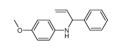 N-(p-methoxyphenyl)-α-ethenylbenzenemethaneamine Structure