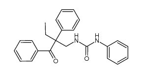 1-(2-benzoyl-2-phenylbutyl)-3-phenyl-urea Structure