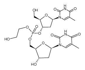 dithymidine 2-hydroxyethyl-phosphate结构式