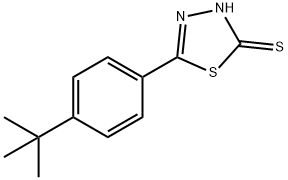 5-(4-(叔丁基)苯基)-1,3,4-噻二唑-2(3H)-硫酮结构式