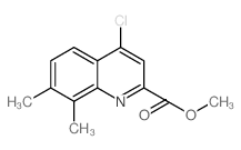 4-氯-7,8-二甲基喹啉-2-羧酸甲酯结构式