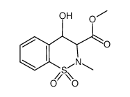 methyl 4-hydroxy-2-methyl-1,1-dioxo-3,4-dihydro-2H-1,2-benzothiazine-3-carboxylate Structure