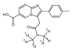 3-[2-[bis(trideuteriomethyl)amino]-2-oxoethyl]-2-(4-methylphenyl)imidazo[1,2-a]pyridine-6-carboxylic acid picture