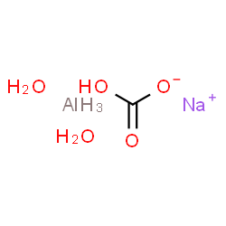 sodium [carbonato(2-)-O]dihydroxyaluminate(1-) structure