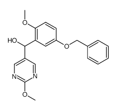 (5-Benzyloxy-2-methoxyphenyl)-(2-methoxypyrimidin-5-yl)-methanol Structure