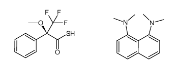 (S)-2-methoxy-2-trifluoromethyl-2-phenylacetic thioacid 1,8-bis(dimethylamino)naphthalene salt Structure