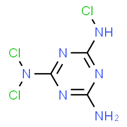 TRICHLOROMELAMINE结构式