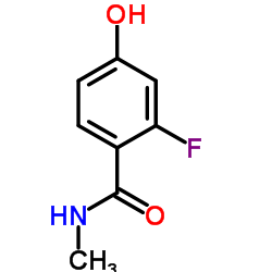 2-Fluoro-4-hydroxy-N-methylbenzamide结构式