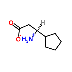 (S)-3-AMINO-3-CYCLOPENTYL-PROPIONIC ACID结构式