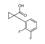 1-(2,3-difluorophenyl)cyclopropane-1-carboxylic acid结构式