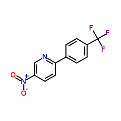 5-Nitro-2-[4-(trifluoromethyl)phenyl]pyridine结构式