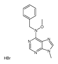 N6-benzyl-N6-methoxy-9-methyladenine hydrobromide结构式