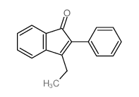 1H-Inden-1-one,3-ethyl-2-phenyl-结构式